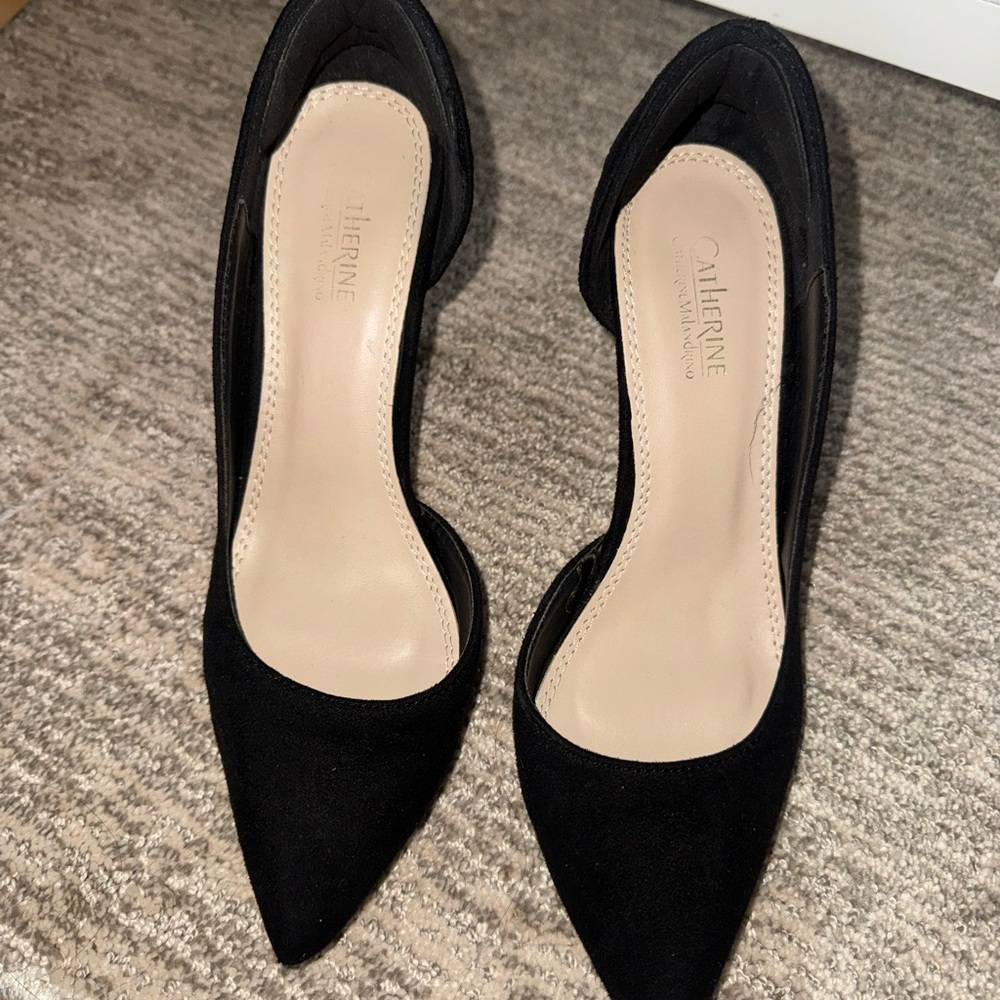 Catherine Malandrino Black Pointed Toe Heels